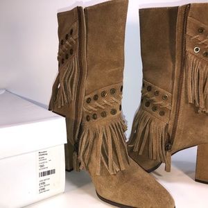 Joe's Suede Fringe Boots
